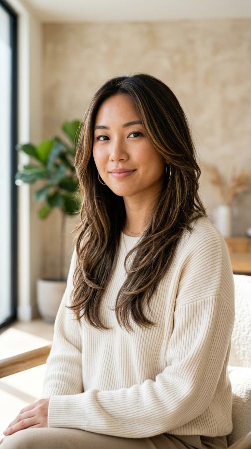 V-Shaped Layers with Subtle Highlights