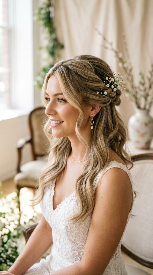Vintage-Inspired Side Sweep