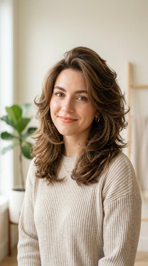 Voluminous 90s Blowout Layers