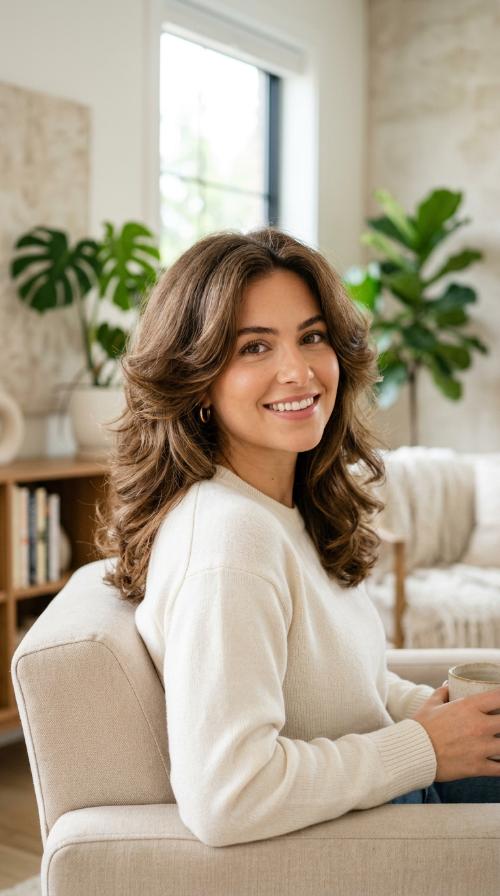 Voluminous 90s-Inspired Blowout