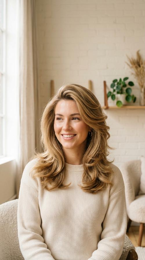 Voluminous 90s-Inspired Blowout