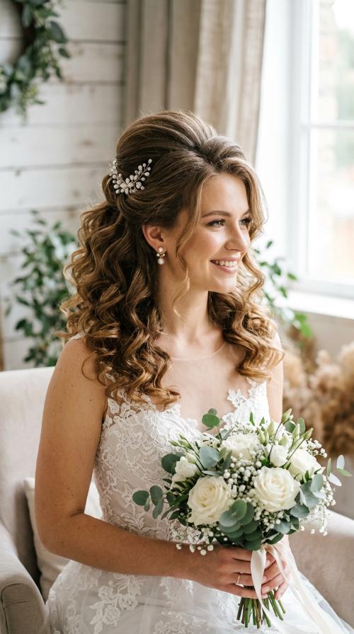 Voluminous Bouffant with Curls