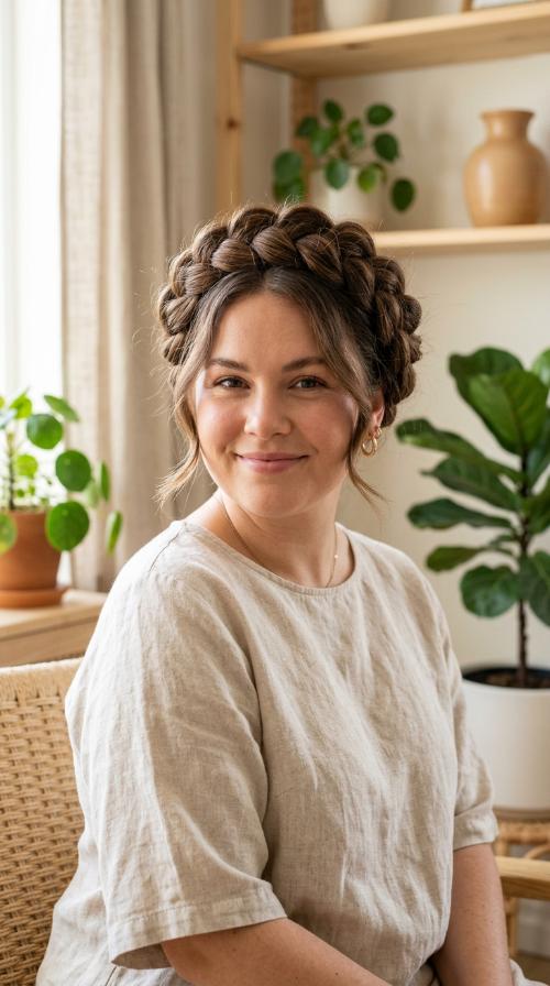 Voluminous Braided Crown