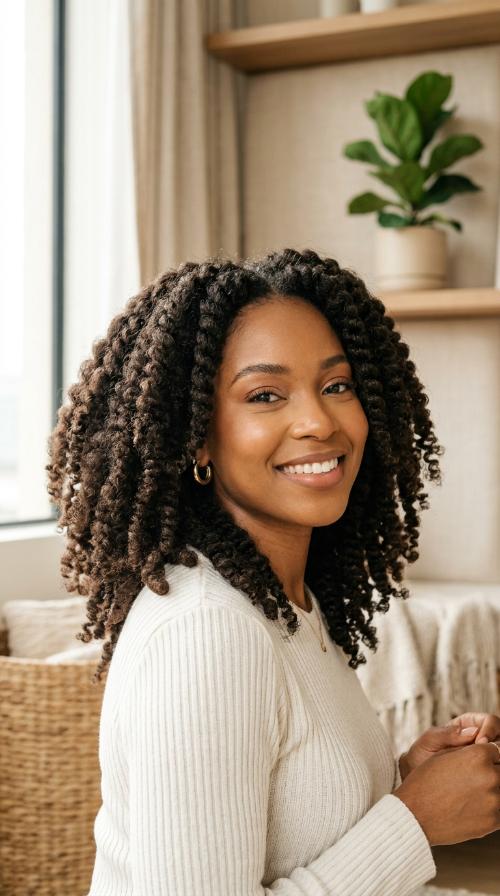 Voluminous Chunky Twist-Out