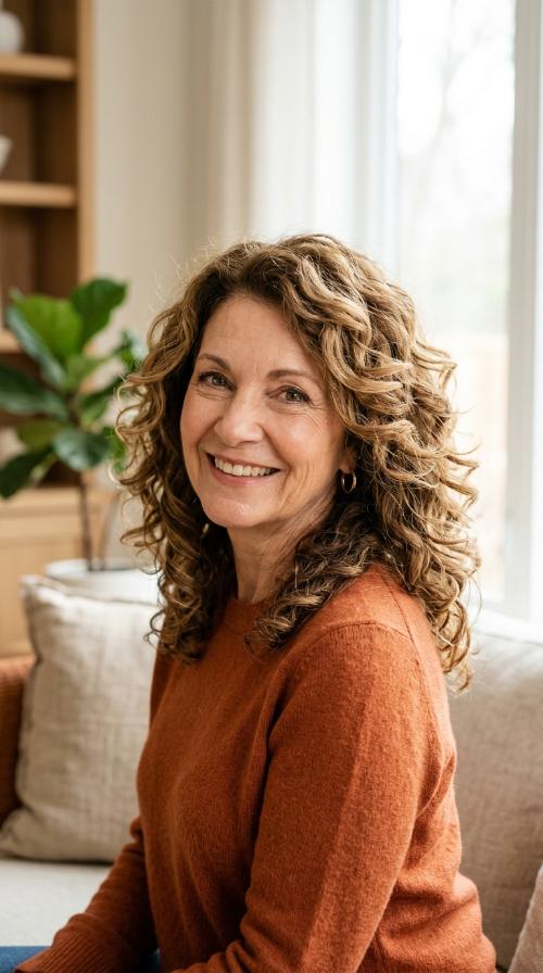 Voluminous Curls with Tiered Layering