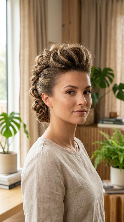 Voluminous Faux Hawk