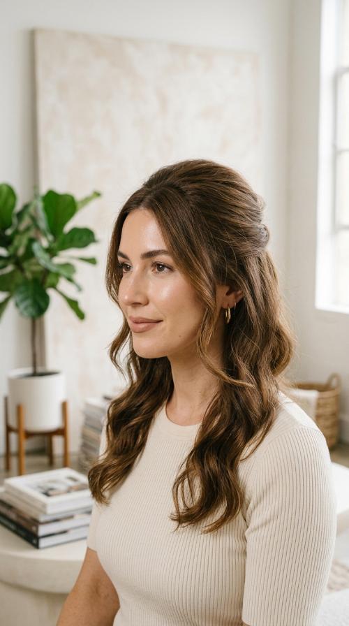 Voluminous Half-Up