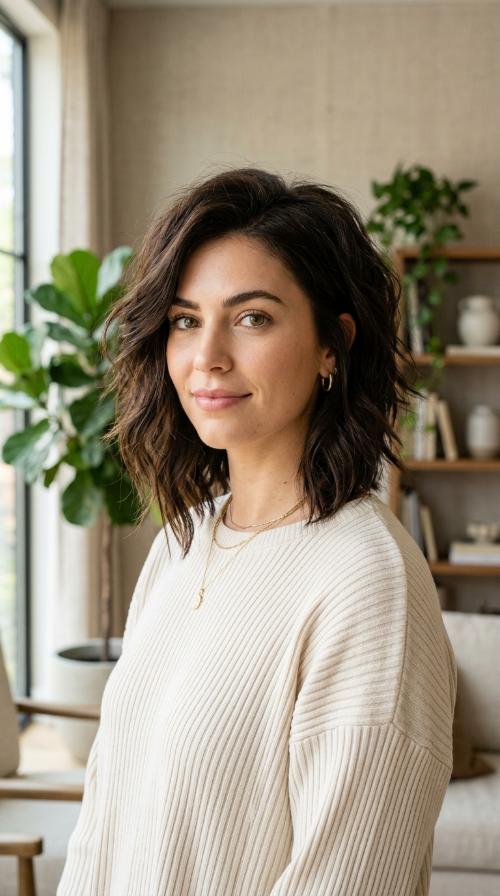 Voluminous Inverted Choppy Cut