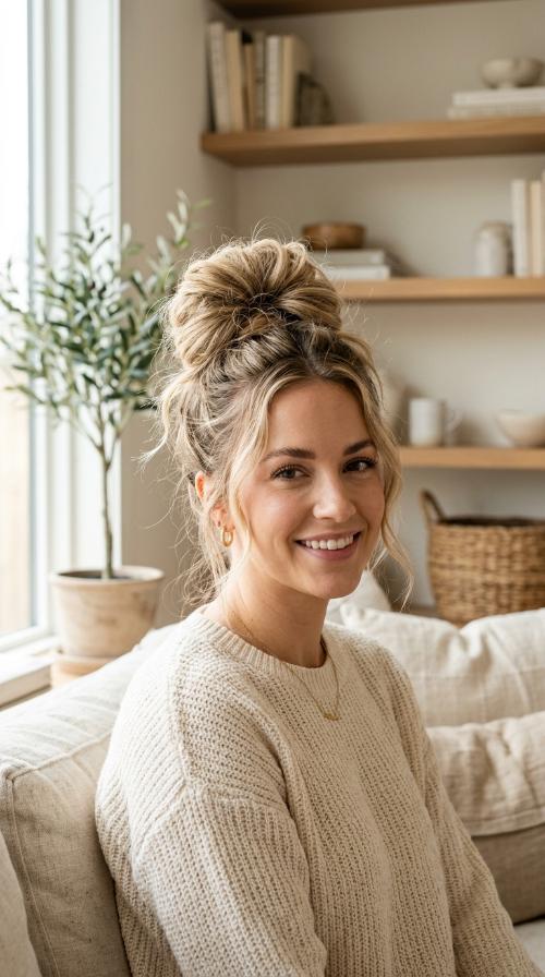 Voluminous Messy Bun