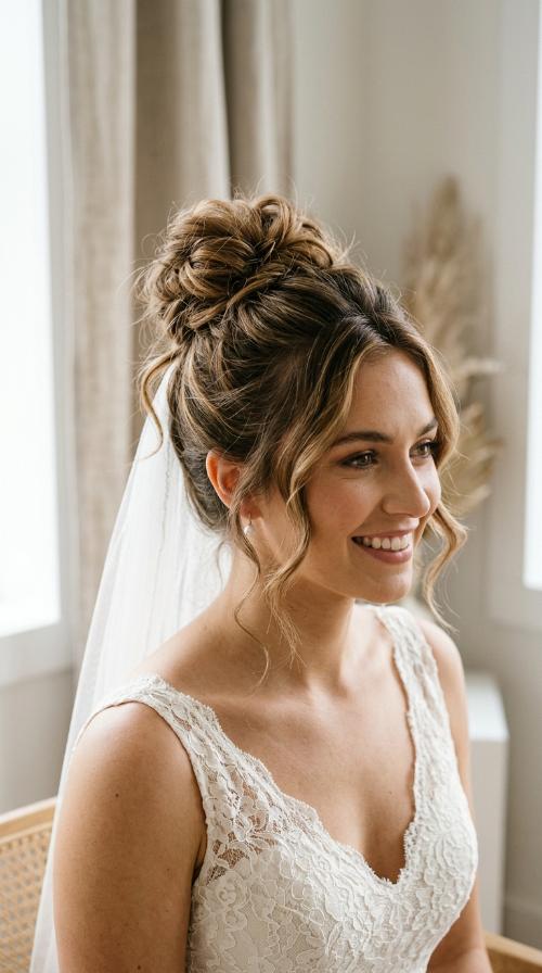 Voluminous Messy Top Knot