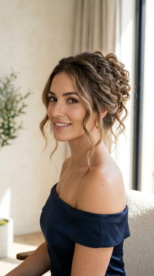 Voluminous Messy Updo