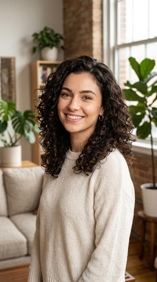 Voluminous Mid-Length Curls