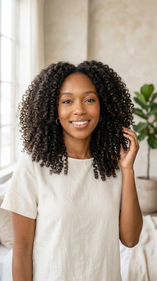 Voluminous Natural Curls