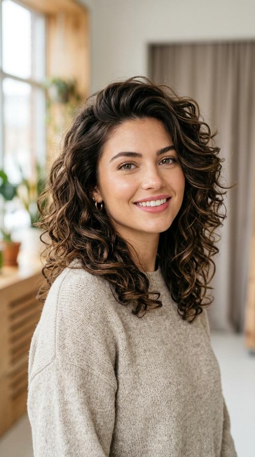 Voluminous Root Lift Curls