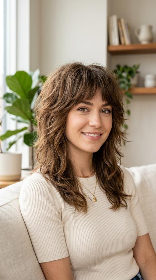 Voluminous Root Lift Wolf Cut