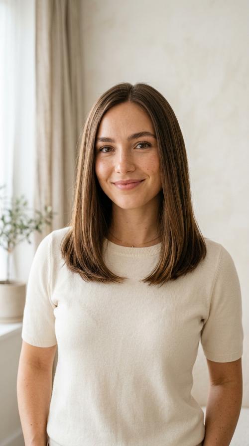 Walnut Brown Minimalist Cut