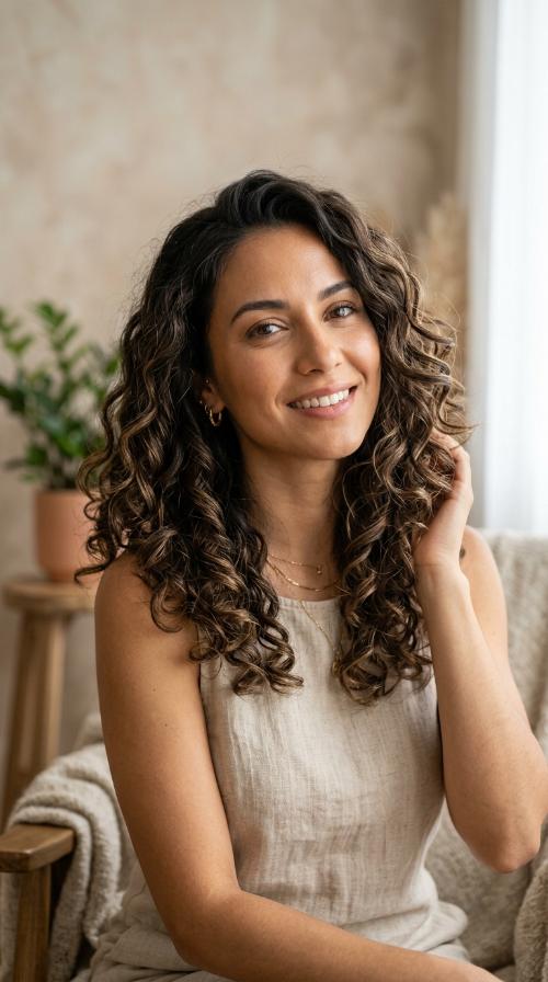 Wand Curls with Tapered Ends