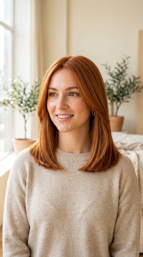 Warm Copper Precision Cut