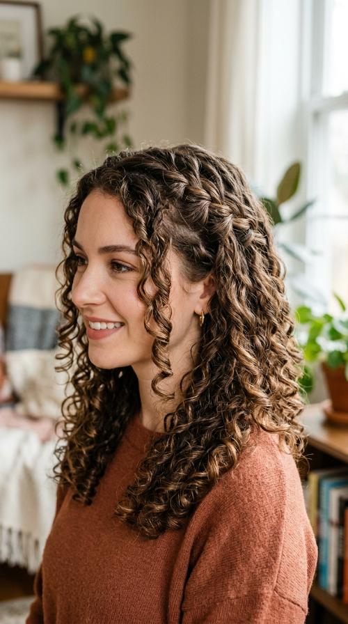 Waterfall Braid for Ringlets