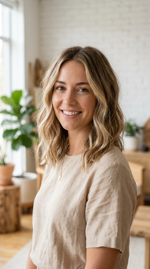 Wavy Beach-Inspired Lob
