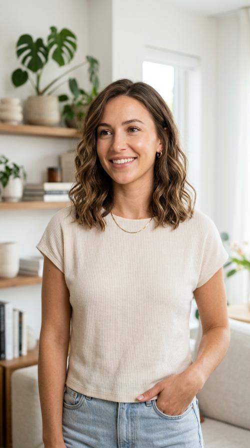 Wavy Collarbone Cut