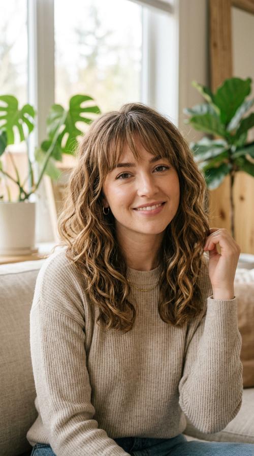 Wavy Cut with Wispy Bangs