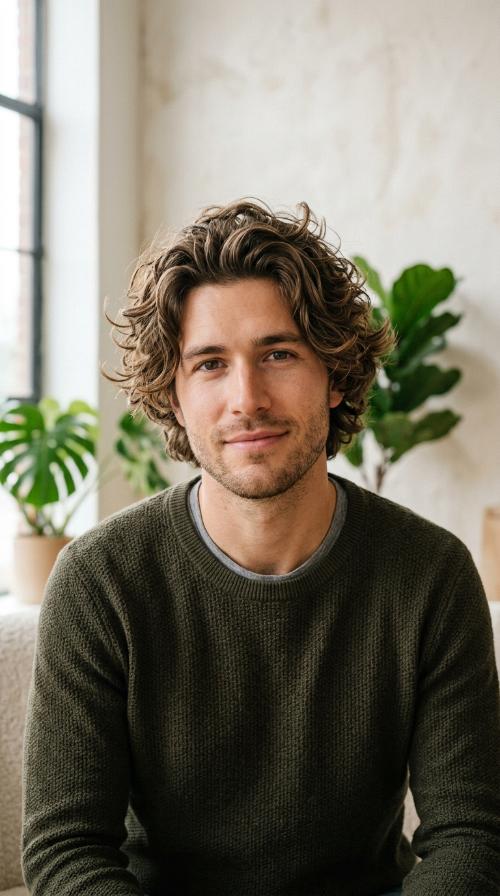 Wavy Mid-Length Mop Top