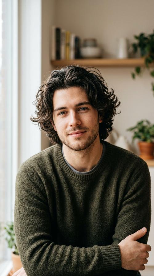 Wavy Mid-Length Mop Top