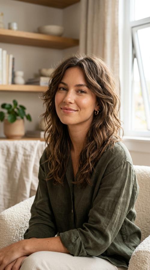 Wavy Multi-Length Choppy Cut