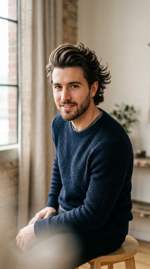 Wavy Pompadour
