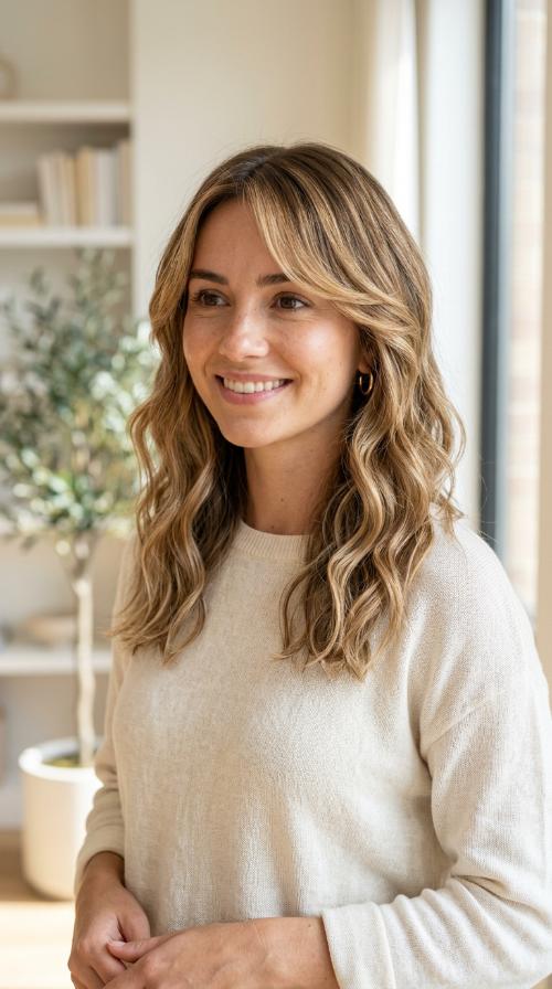 Wavy Sun-Kissed Balayage