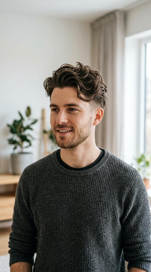 Wavy Undercut with Textured Volume