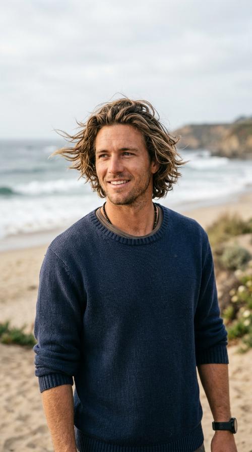 Wind-Swept Surfer Style