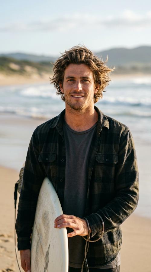 Wind-Swept Surfer Style
