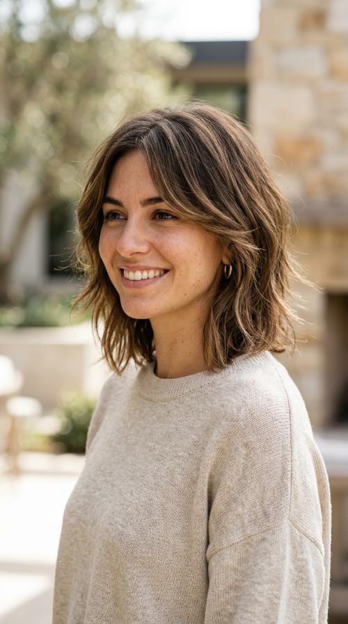 Wispy Chin-Length Layers
