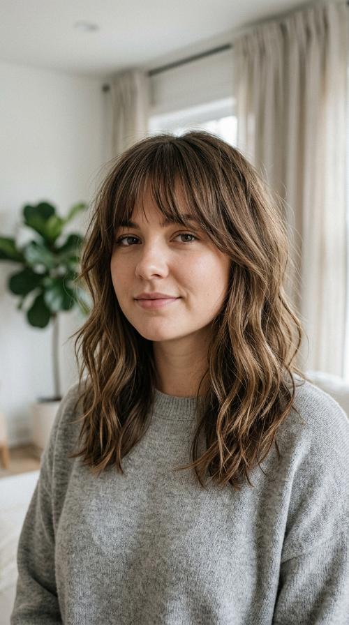 Wispy Curtain Bangs