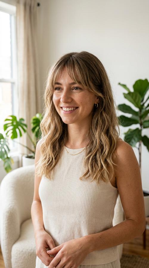 Wispy Curtain Bangs