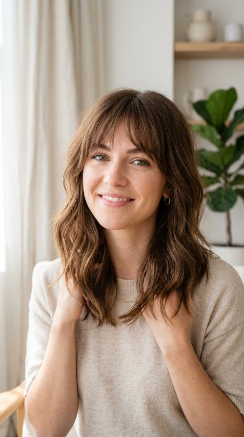 Wispy Fringe and Tapered Ends