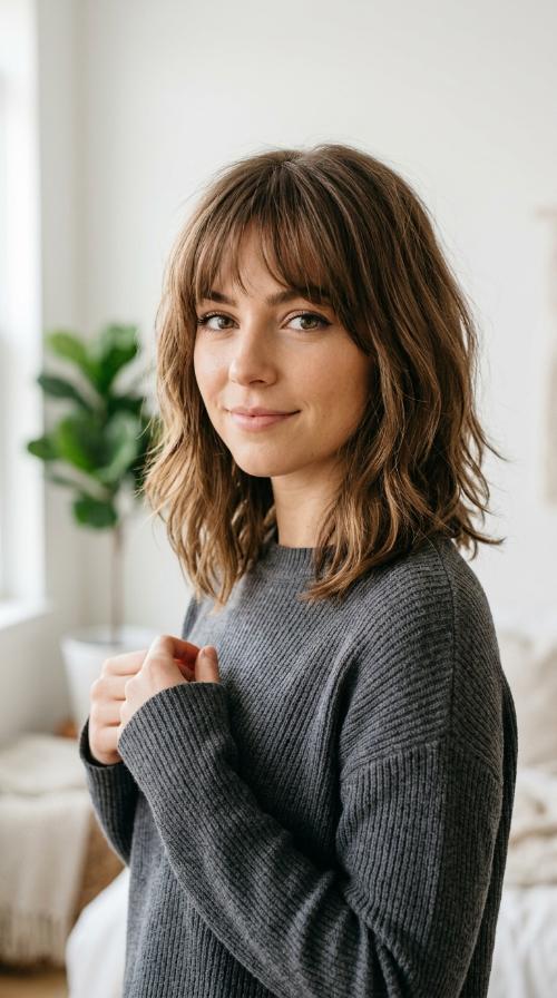 Wispy Fringe with Layered Lob