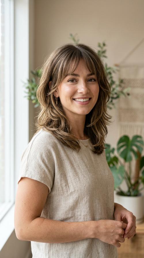 Wispy Fringe with Mid-Length Layers