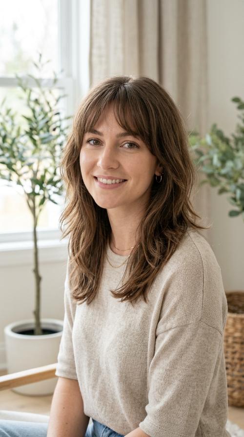 Wispy Fringe with Shoulder-Grazing Ends