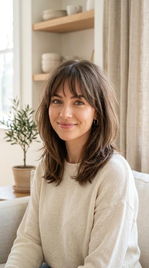 Wispy Fringe with Tapered Ends
