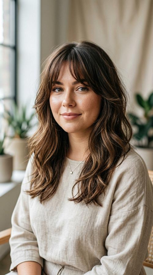 Wispy Front-Fringe with Long Layers