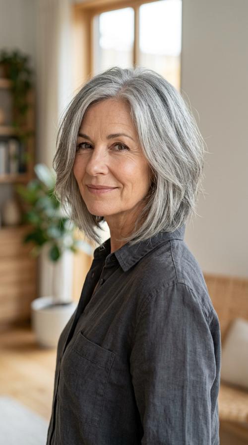 Wispy Grey Inverted Lob