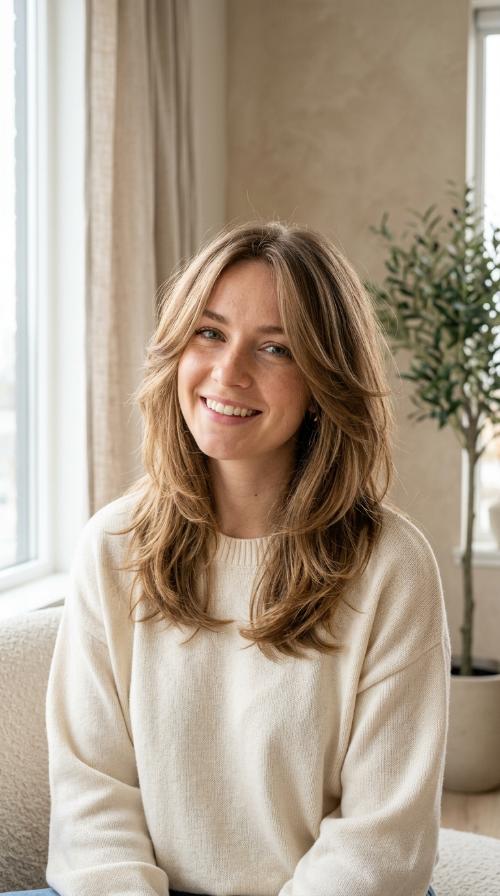Wispy Layered Butterfly Cut
