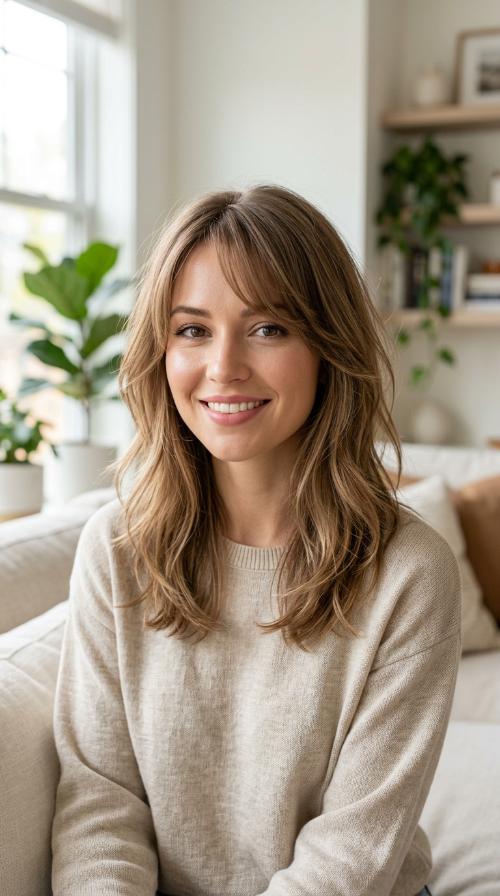 Wispy Layered Cut with Side Bangs