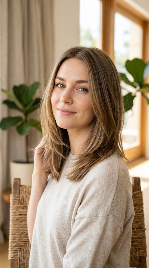 Wispy Layered Ends for a Soft Look