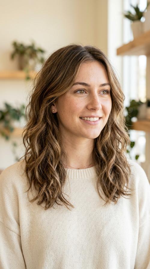 Wispy Layered Shoulder-Length Cut