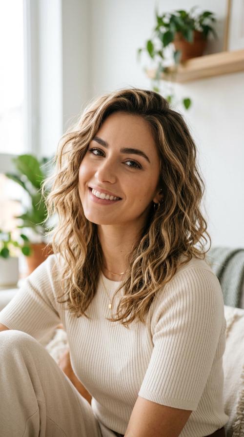 Wispy Tapered Ends with Tousled Waves