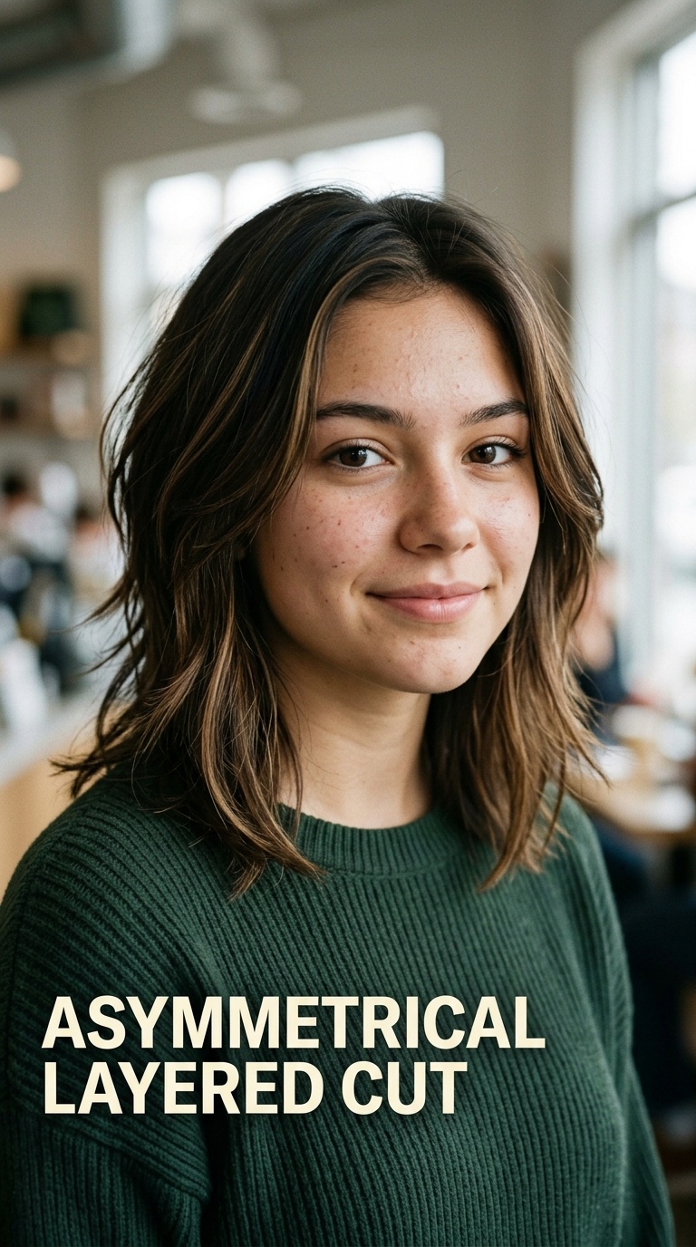 Asymmetrical Layered Cut